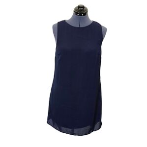 Nordstrom Rack Navy Blue Keyhold Back Shift Dress Small